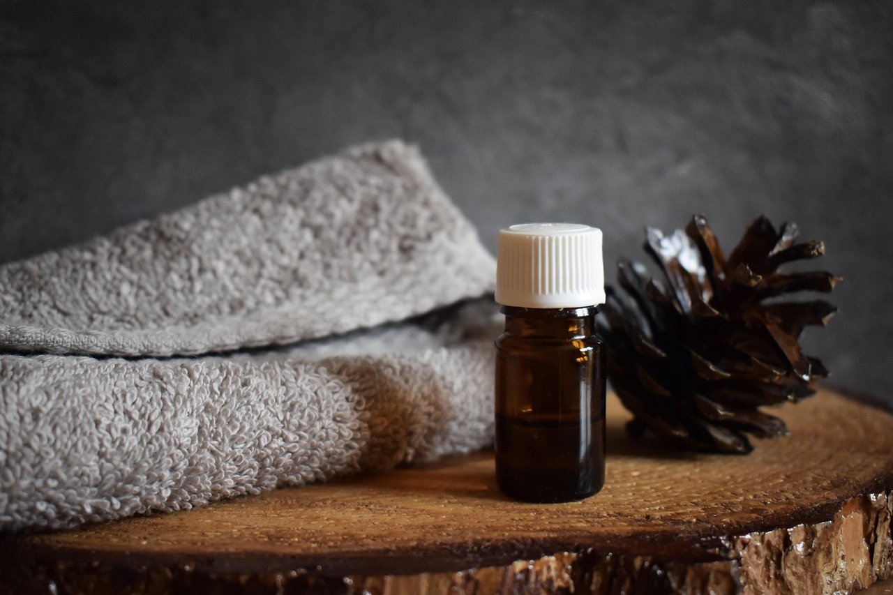 tree, essential oil, cone, nature, aromatherapy, essential, oil